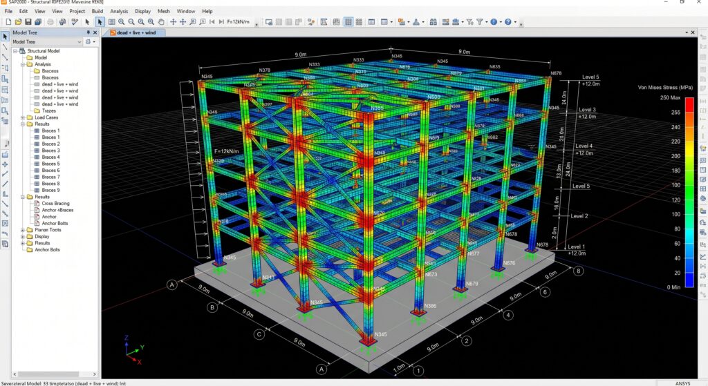Análisis estructural por elementos finitos